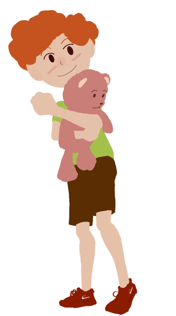 lapsi nallekarhu sylissään